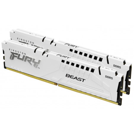 Kingston Technology FURY Beast 32 Go 5200 MT s DDR5 CL40 DIMM (Kits de 2) White XMP