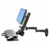 Ergotron 200 Series Combo Arm 61 cm (24") Noir Mur