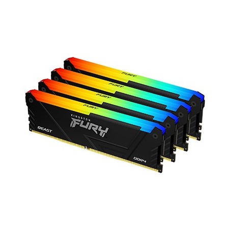 Kingston Technology FURY 32GB 3200MT s DDR4 CL16 DIMM (Kits de 4) Beast RGB