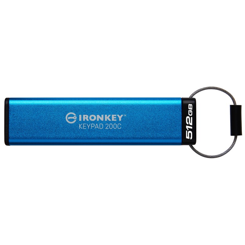 Kingston Technology IronKey Keypad 200C USB-C de 512 Go, FIPS 140-3 niveau 3 (en attente) AES-256