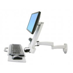 Ergotron 200 Series Combo Arm 61 cm (24") Blanc Mur