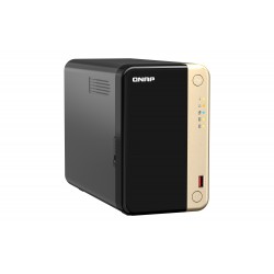 QNAP TS-264 NAS Tower Ethernet LAN Noir, Or N5095