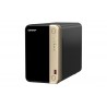 QNAP TS-264 NAS Tower Ethernet LAN Noir, Or N5095