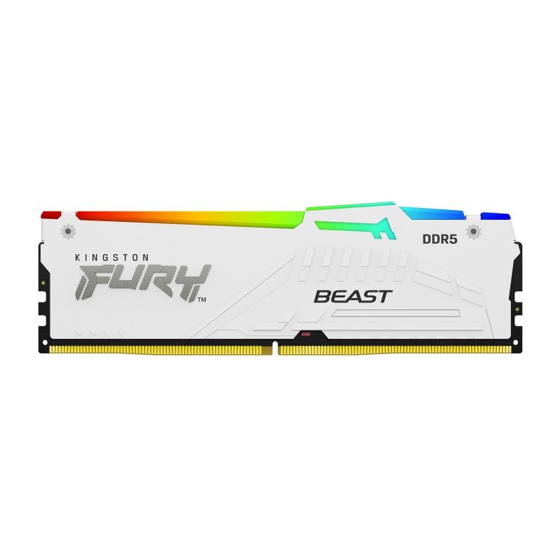 Kingston Technology FURY Beast 64 Go 5600 MT s DDR5 CL36 DIMM (Kits de 2) White RGB EXPO