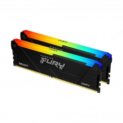 Kingston Technology FURY 32GB 3200MT s DDR4 CL16 DIMM (Kits de 2) 1Gx8 Beast RGB