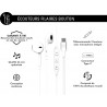 BIG BEN Force Play Casque Avec fil Ecouteurs Appels Musique USB Type-C Blanc