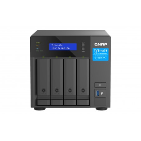 QNAP TVS-H474 NAS Tower Ethernet LAN Noir G7400