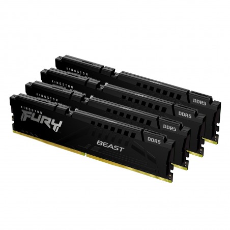 Kingston Technology FURY Beast 64 Go 6000 MT s DDR5 CL40 DIMM (Kits de 4) Black XMP