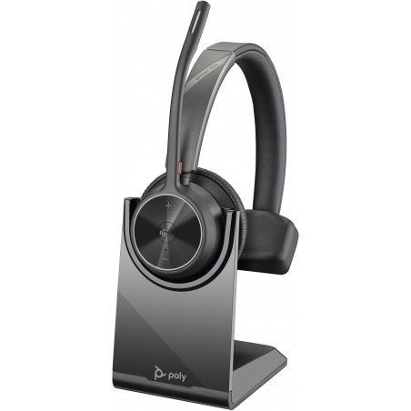 POLY Micro-casque Voyager 4310-M certifié Microsoft Teams USB-C + dongle BT700 + base de chargement