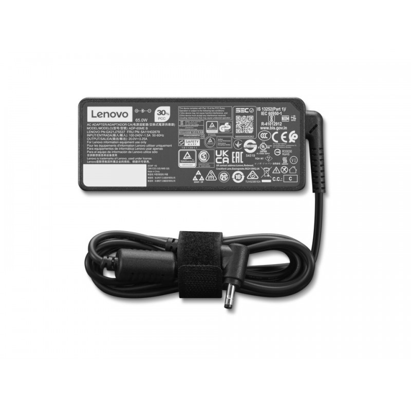 Lenovo 4X21K07722 adaptateur de puissance & onduleur Intérieure 65 W Noir