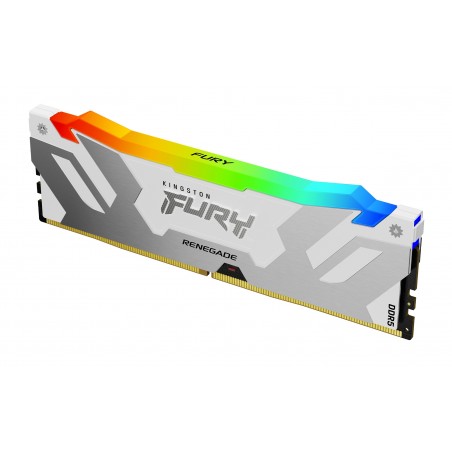 Kingston Technology FURY 16 Go 6400 MT s DDR5 CL32 DIMM Renegade RGB Blanc XMP