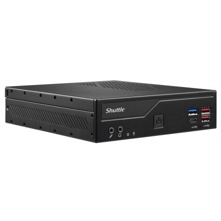 Shuttle Slim PC DH670V2 , S1700, 2x HDMI, 2x DP , 2x 2.5G LAN, 2x COM, 8x USB, 1x 2.5", 2x M.2, fonctionnement permanent 24 7,