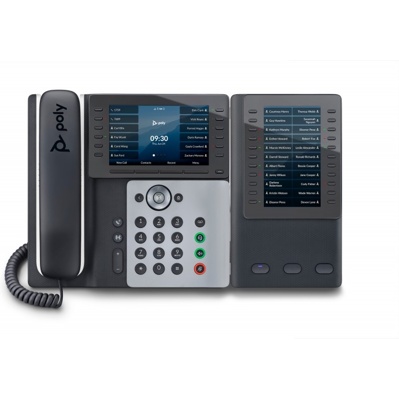 POLY Téléphone IP Edge E500 compatible PoE