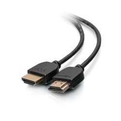 C2G Câble HDMI haut débit flexible avec connecteurs discrets, 30 cm - 4K 60 Hz