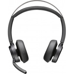 POLY Micro-casque Voyager Focus 2-M Certifié Microsoft Teams avec base de chargement