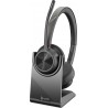 POLY Micro-casque Voyager 4320-M certifié Microsoft Teams + dongle BT700 + base de chargement