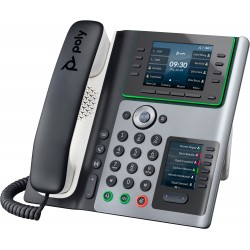 POLY Téléphone IP Edge E400 compatible PoE