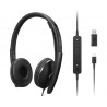 Lenovo 4XD1M39029 écouteur casque Avec fil Arceau USB Type-C Noir