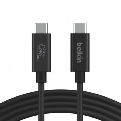 Belkin INZ004BT2MBK câble USB 2 m USB4 Gen 2x2 USB C Noir