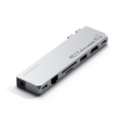 Satechi Pro Hub Max Station d'accueil USB 3.2 Gen 2 (3.1 Gen 2) Type-C Gris