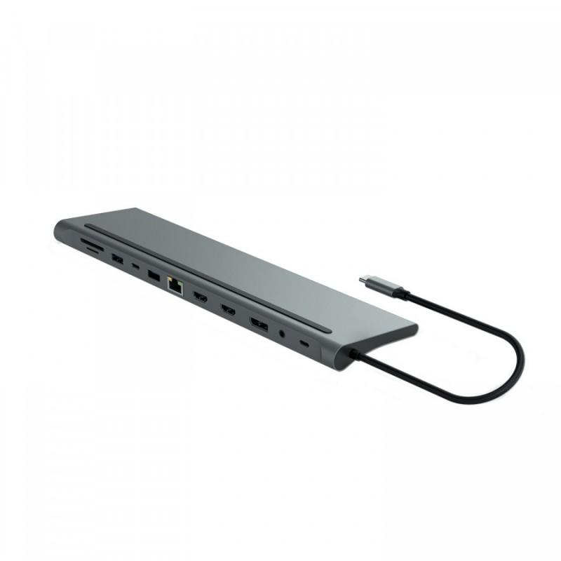 MCL MD1A99AZZUSB3C568 hub & concentrateur USB Type-C 5000 Mbit s Aluminium