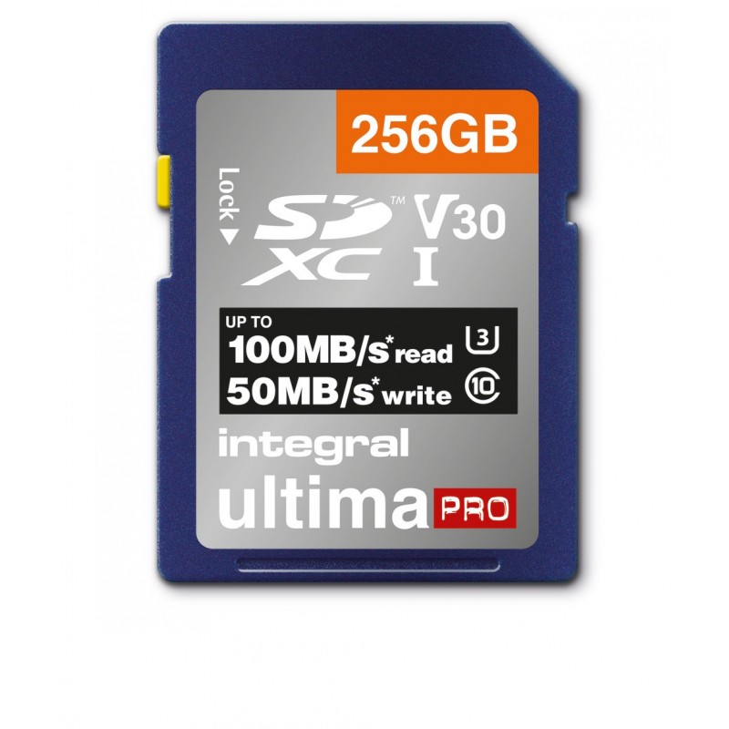 Integral 256GB SDXC 100-90MB s UHS-I V30 256 Go SD