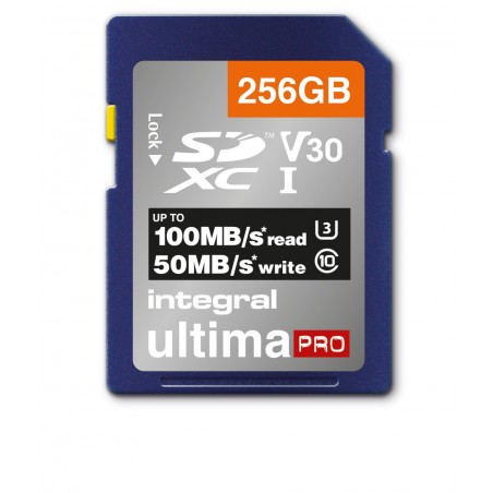 Integral 256GB SDXC 100-90MB s UHS-I V30 256 Go SD