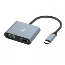 XtremeMac XWH-ACVH-13 adaptateur graphique USB 3840 x 2160 pixels Gris