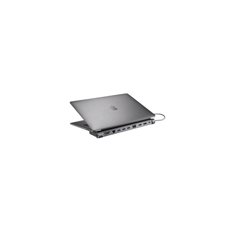 XtremeMac XWH-CDH-13 station d'accueil USB 3.2 Gen 1 (3.1 Gen 1) Type-C Gris