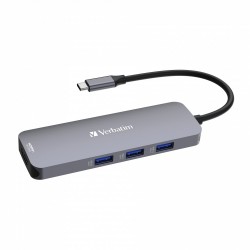 Verbatim CMH-08 USB Type-C 5000 Mbit s Argent