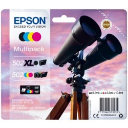 Epson 502 XL Cartouche de toner 4 pièce(s) Compatible Noir, Cyan, Magenta, Jaune