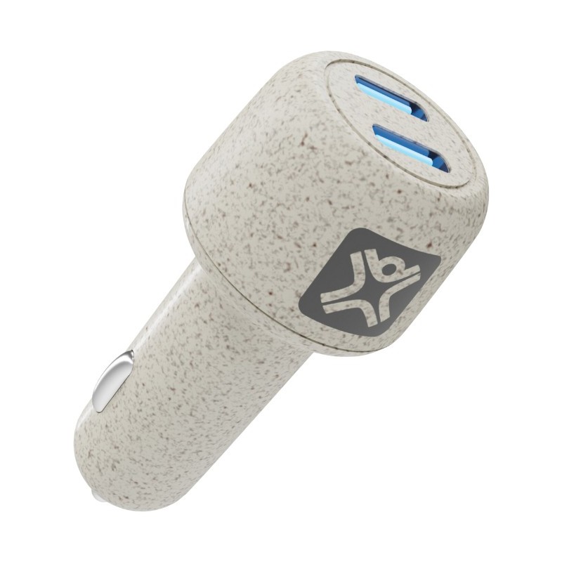 XtremeMac XGR-2CPD-03 chargeur d'appareils mobiles Smartphone, Tablette Crème Allume-cigare Charge rapide Auto