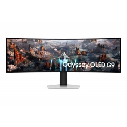 Samsung Odyssey G9 G93SC écran plat de PC 124,5 cm (49") 5120 x 1440 pixels Dual QHD OLED Argent