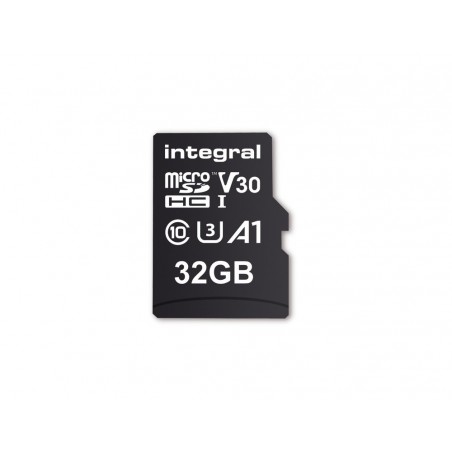 Integral INMSDH32G-100V30 32GB MICRO SD CARD MICROSDHC UHS-1 U3 CL10 V30 A1 UP TO 100MBS READ 30MBS WRITE 32 Go MicroSD UHS-I