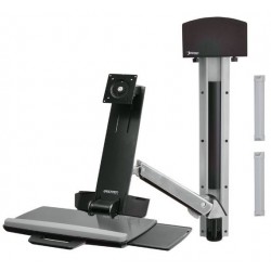 Ergotron StyleView Sit-Stand Combo System 61 cm (24") Aluminium Mur