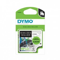 DYMO D1 - Durable Étiquettes - Noir sur blanc - 12mm x 5.5m