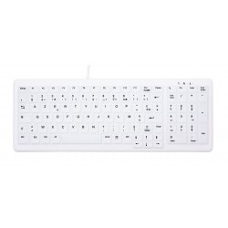 CHERRY AK-C7000 clavier USB AZERTY Français Blanc