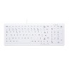 CHERRY AK-C7000 clavier USB AZERTY Français Blanc