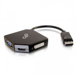 C2G Adaptateur DisplayPort vers HDMI DVI VGA