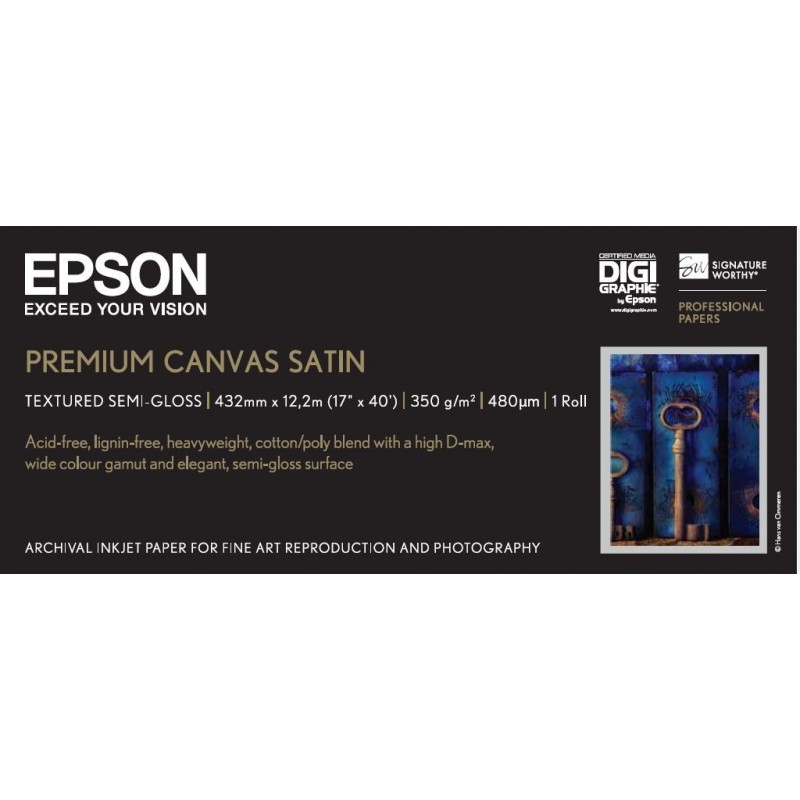 Epson Toile Premium Canvas Satin 350g 17" (0,432x12,2m)