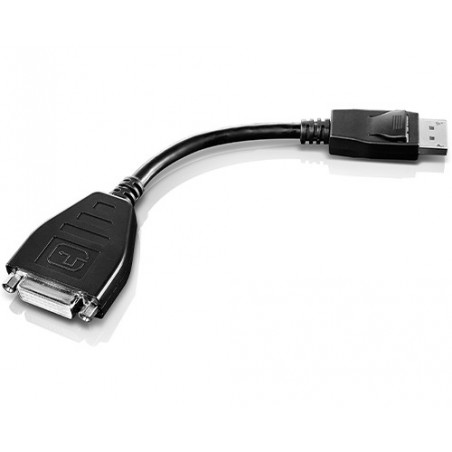 Lenovo 45J7915 câble vidéo et adaptateur 0,2 m DVI-D DisplayPort Noir