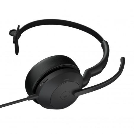 Jabra 25089-899-899 écouteur casque Avec fil Arceau Bureau Centre d'appels USB Type-C Noir