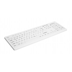 CHERRY AK-C8100F-U1-W FR clavier USB AZERTY Français Blanc