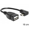 DeLOCK 83245 câble USB 0,16 m USB A Mini-USB B Noir