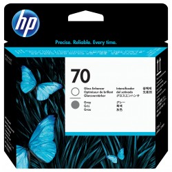 HP 70 optimiseur de brillant et tête d'impression DesignJet grise