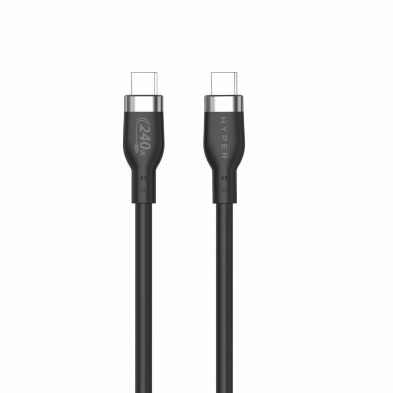 HYPER HJ4001BKGL câble USB 1 m USB 2.0 USB C Noir