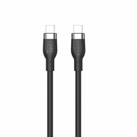 HYPER HJ4001BKGL câble USB 1 m USB 2.0 USB C Noir