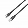 HYPER HJ4001BKGL câble USB 1 m USB 2.0 USB C Noir