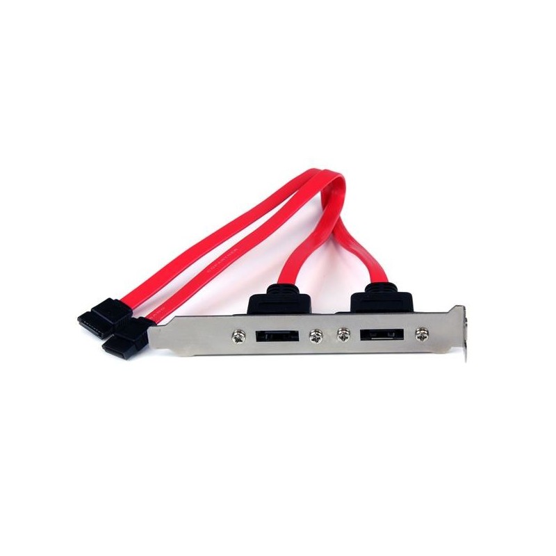 StarTech.com Support 2 SATA vers 2 Ports eSATA - Plaque d'Adaptation