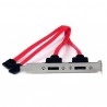 StarTech.com Support 2 SATA vers 2 Ports eSATA - Plaque d'Adaptation